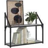  Zidna polica s 2 razine sivog hrasta sonome 60x21x51 cm drvena | shoptok.hr