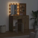 Set stola za oblačenje s LED s ladicama 2 pcs Umjetnički hrast | shoptok.hr