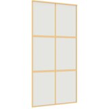  Klizna vrata zlatna 102 5x205 cm matirano staklo ESG i aluminij | shoptok.hr