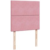 vidaXL okvir kreveta s madracima ružičasti 90x200cm baršunasti | shoptok.hr
