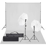 vidaXL Komplet za foto studio z lučmi in ozadjem, (5000288465) | Shoptok.si