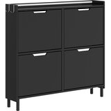 SoBuy Omarica za čevlje s preklopnimi vrati Črna 97x46.6x93cm FSR100-E-SCH, (5000227610) Cene