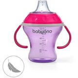 BabyOno neprolijevajuća čaša Natural, ljubičasto-roza | shoptok.hr