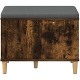  Haldna klop z blazino z vrati Dimljeni oreh 60 x 38 x 46 cm, (5000155628) | Shoptok.si
