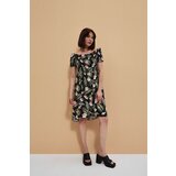 Marisse Dress With A Floral Motif L-Su-3757 Black | Eponuda.ba