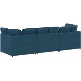  Modularna sofa s jastucima, plava baršunasta | shoptok.hr