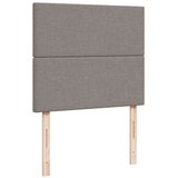 vidaXL Box spring postelja z vzmetnico taupe 120x190 cm blago | Shoptok.si