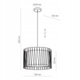  Luster na sajli HARMONY CRNI 3xE27/60W/230V | Eponuda.com