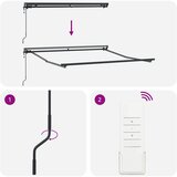  Okvir tende Zelena i žuta 300 x 250 cm Poliester s PU premazom | shoptok.hr