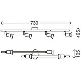 BRILONER 2767-042 - LED spot svetiljka SIMPLE 4xGU10/3W/230V | Eponuda.com