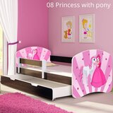  Dječji krevet ACMA s motivom, bočna wenge + ladica 160x80 cm 08 Princess with Pony | shoptok.hr