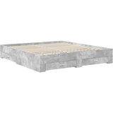  Krevetna konstrukcija s ladicama Betonski sivi 200 x 200 cm | shoptok.hr