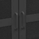  Industrijski sanduk za pohranu crni 70 x 40 x 115 cm metalni | Eponuda.com