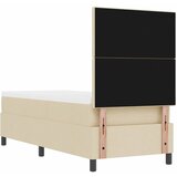  Krevet s opruga kutije s uzglavljem Krema 80 x 200 cm tkanina | shoptok.hr