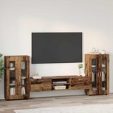  Set TV komoda FLORIN 3 pcs Staro drvo Konstruirano drvo | shoptok.hr