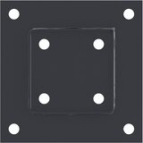  Postolja za stupove kvadratna 12 kom čelik presvučen prahom Antracitno siva 81 x 81 mm | Shoptok.si