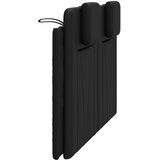  Jastuk za uzglavlje Viana crni 137 cm od umjetne kože | shoptok.hr