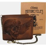 TOSN Moška denarnica Rovicky MotoSkull Horizon rjava | Shoptok.si