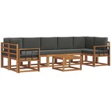  Set vanjskih sofa 8 kom. Prirodna i antracit | shoptok.hr