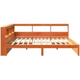  Krevet s policama s uzglavljem 2 pcs Vosak smeđa 200 x 200 cm | shoptok.hr