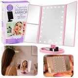 LEAN 31068 LED kozmetično ogledalo 1x/10x s povečanjem, roza Slike