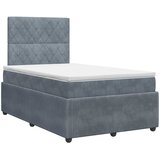  Boxspring krevet s madracem Tamnosiva 120 x 200 cm Baršun | shoptok.hr