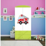 HAPPYKIDS GARDEROBNA OMARA DREAMY GASILEC (VE BARV)-Zelena Cene