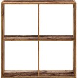 vidaXL Knjižna omara starinski les 68,5x32x68,5 cm inženirski les | Shoptok.si