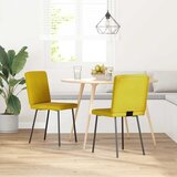 vidaXL Jedilni stoli 2 kosa rumen žamet | Shoptok.si