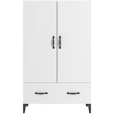  Visoka komoda bijela 70 x 31 x 115 cm od konstruiranog drva | shoptok.hr
