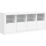  Komoda s LED svjetlima bijela 163 x 37 x 67 cm | shoptok.hr