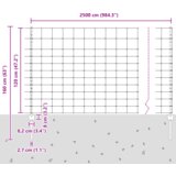 vidaXL Ogradni stupovi 22 kom U-kanal 120 cm Galvanizirani čelik | shoptok.hr