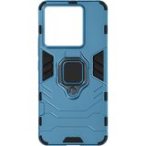 AVIZAR Ovitek za prstan Xiaomi Redmi Note 13 Pro iz dveh materialov, kolekcija prstanov - moder, (21136479) | Shoptok.si