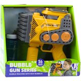 Pištolj za mjehuriće od sapunice sa 56 rupica - buldožer - žuti | shoptok.hr