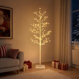  Božićno drvce s izgledom breze Bijela 47 x 240 cm Čelik | shoptok.hr
