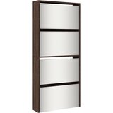 Maison Chic Omarica za obutev - Kopa za čevlje z ogledalom 4-nadstropna hrast 63x17x134 cm, (21777914) | Shoptok.si