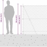  Zavareno žičano ogradno mreža s betonskom podlogom 10 x 1,5 m | Eponuda.ba