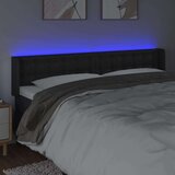  Uzglavlje crno 183x16x78/88 cm od umjetne kože | shoptok.hr