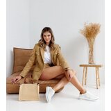 Gemre Beige leather Rushd sneakers | Shoptok.si