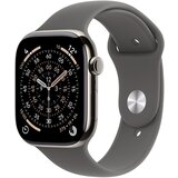 Apple Watch Series 11 GPS + Cellular 46mm Natural Titanium Case with Stone Grey Sport Band - S/M, (5000011471) | Shoptok.si