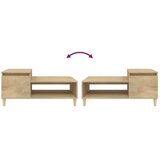  Stolić za kavu boja hrasta 100 x 50 x 45 cm konstruirano drvo Smeđa | shoptok.hr