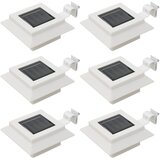 vidaXL Vrtne solarne svjetiljke 6 kom LED kvadratne 12 cm bijele cijene