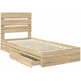  Krevet s od storage Sonoma hrast 70 x 190 cm Konstruirano drvo | shoptok.hr
