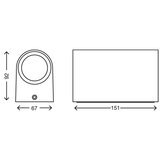 Telefunken 308006TF - LED spoljašnje zidno svetlo 2x GU10/5W/230V IP44 | Eponuda.com