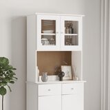 vidaXL Gornji dio za komodu ALTA bijeli 77x30x92 cm masivna borovina Cijene