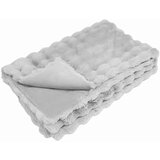  Lažni zec deka 4 pcs Siva 130 x 150 cm Poliester | shoptok.hr