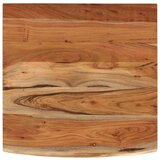 Stolna Mizna plošča 80x80x2,5 cm kvadratna trdna akacija naravni rob | Shoptok.si