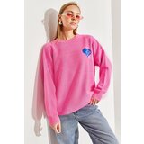 Bianco Lucci Women's Heart Embroidered Knitwear Sweater | Shoptok.si