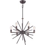 Elstead Lighting Elstead Carnegie Stropna svetilka s 6 lučmi, zahodnjaška, bronasta, E27, (22098528) | Shoptok.si