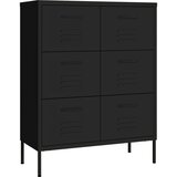  Ladičar crni 80 x 35 x 101,5 cm čelični | shoptok.hr